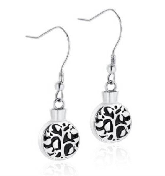 Tree of Life Cremation Ashes Earrings