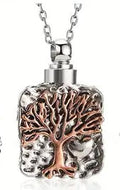 Square Tree of Life Ashes Necklace Pendant