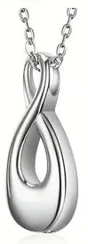 Long Infinity Ashes Necklace Pendant