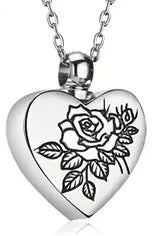 Rose's Heart Ashes Necklace Pendant