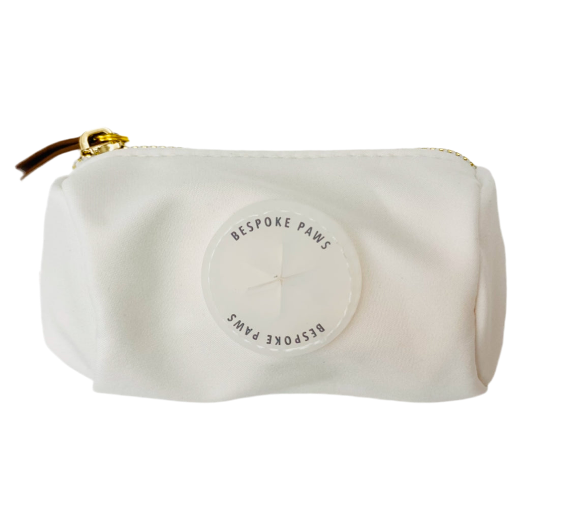 Pawsh Pouch—The Dangle-Free Waste Bag Dispenser Ivory Tan