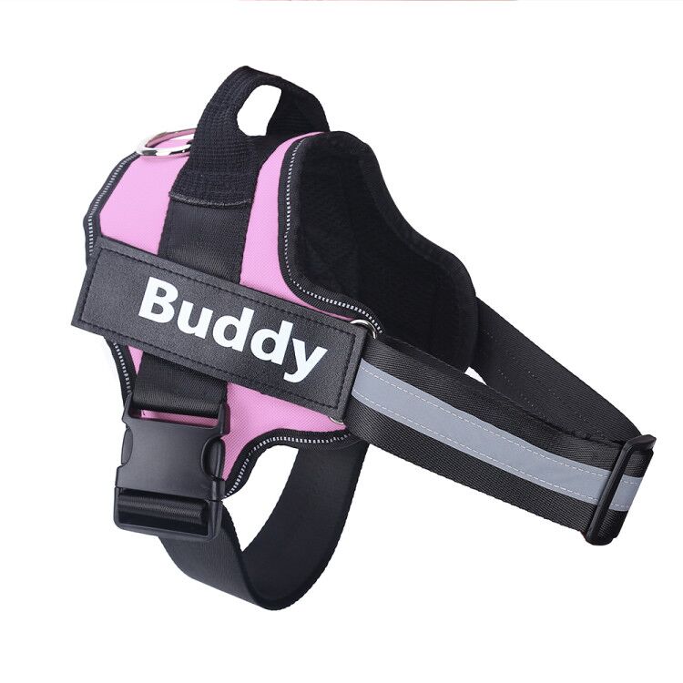 Personalized Dog Harness – No-Pull, Reflective & Adjustable Vest | XS–XXL Pink
