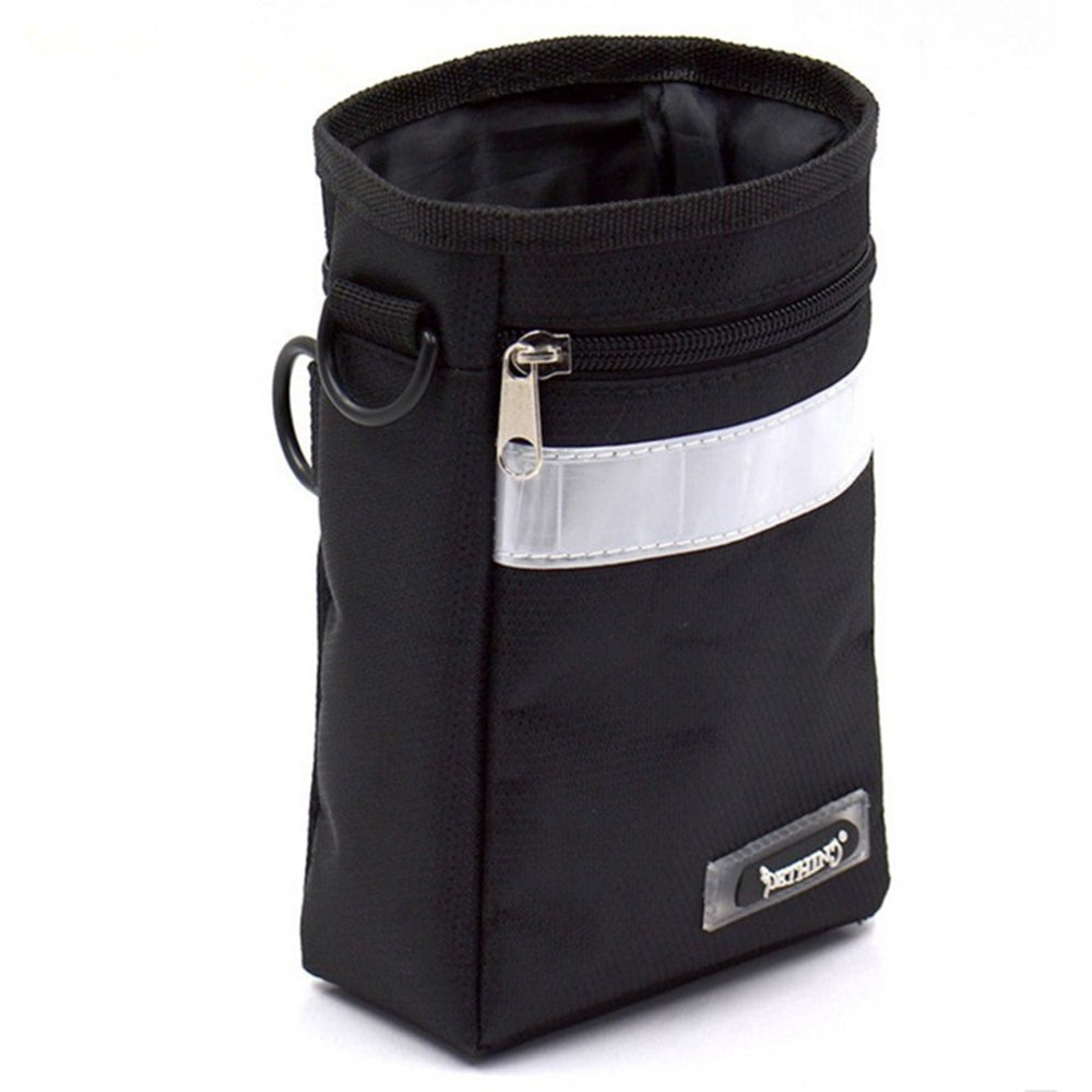 Dog Training Treat Pouch Belt Bag – Oxford Cloth | Black & Grey | Adjustable Waist