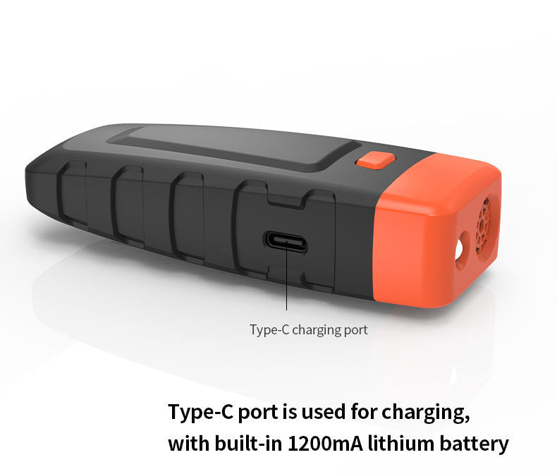 Ultrasonic Dog Training Barking Stopper Handheld Training Bark Control Device, Dog Bark Deterrent Device Pets Products SJZ047 Black Orange USB