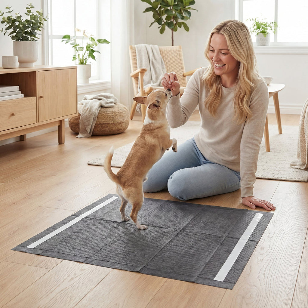 24" x 24" Charcoal Dog Pee Pads 6-Layer for Dogs