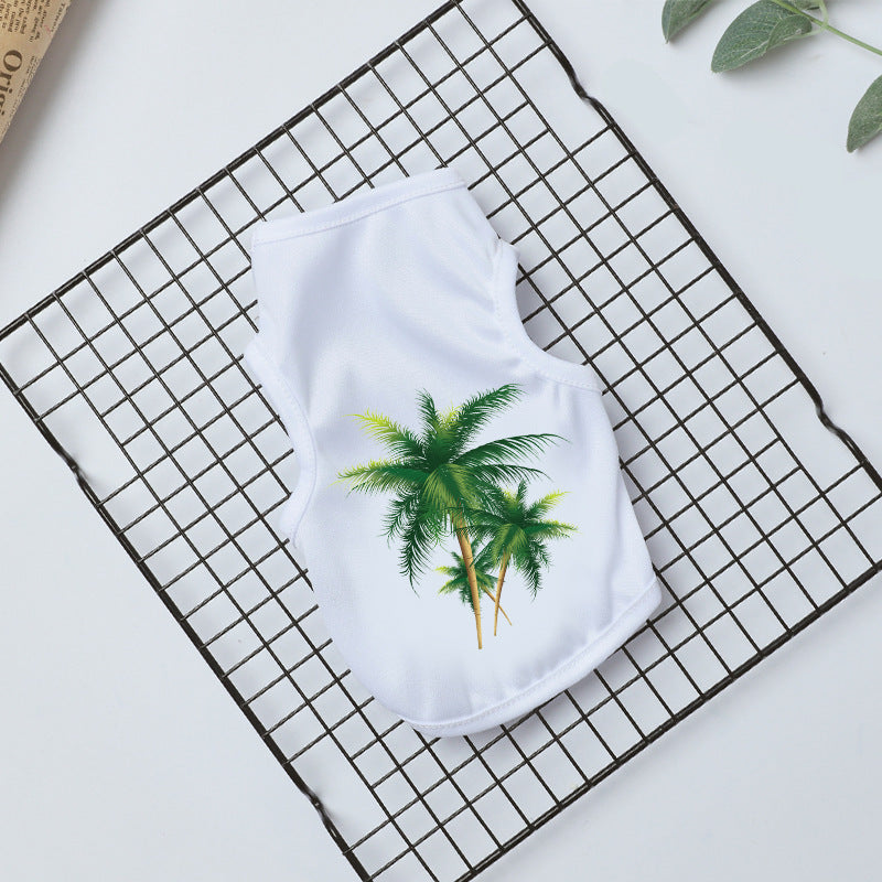 Puppy Dog Clothes Summer Small Pets White
