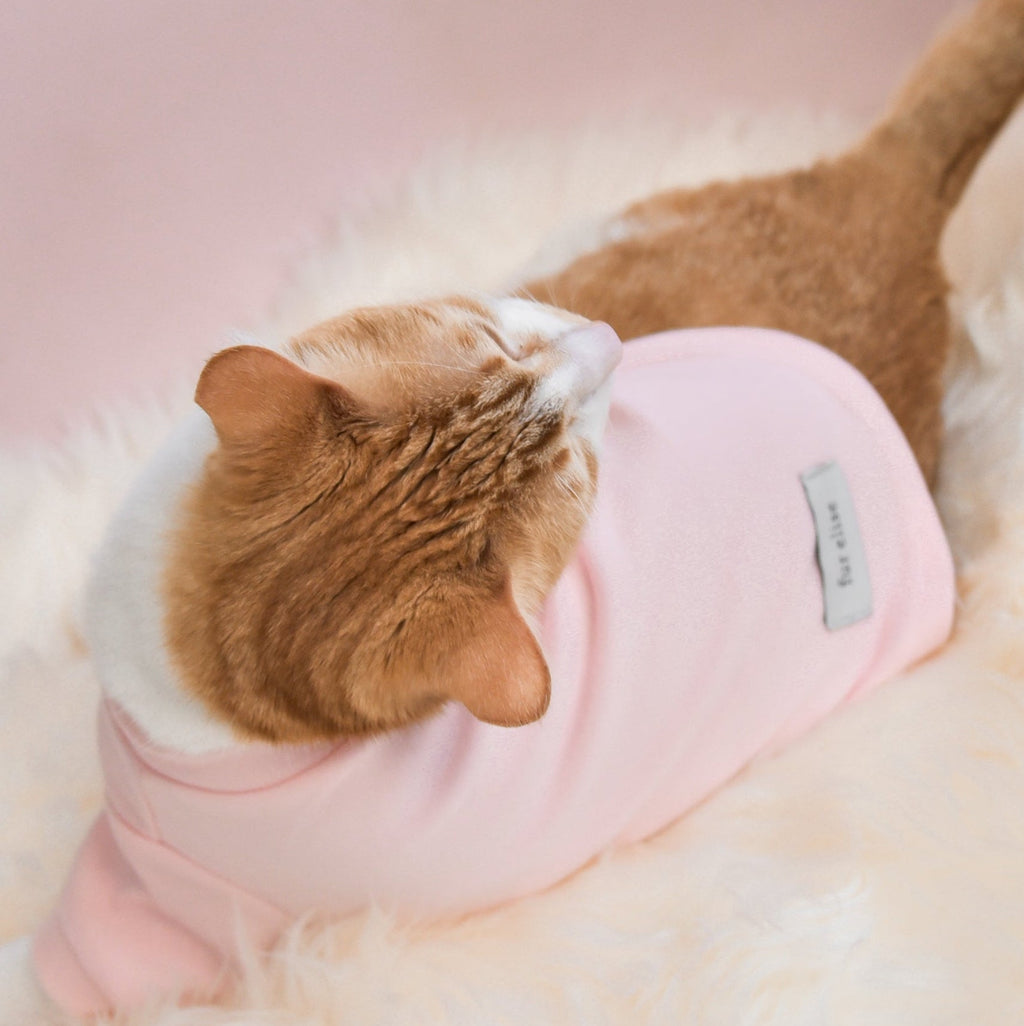 Fur Elise Spoiled Mock Neck Shirt — Cupid’s Blush