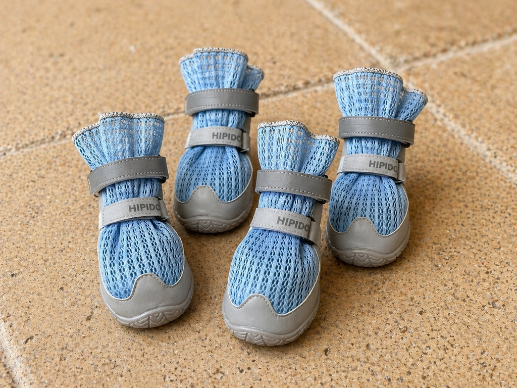 Breathable Mesh Dog Shoes | Non-Slip Summer Pet Boots