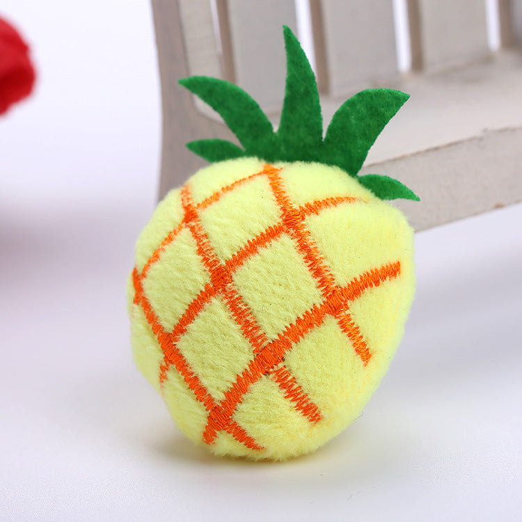 Cat toy cat mint fruit animal plush toy pineapple