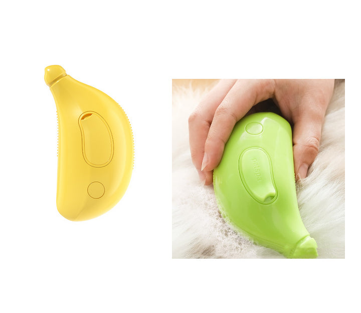 3 In 1 Pet Steam Brush Cat Dog Cleaning Steamy Spray Massage Beauty Comb Hair Removal Grooming Supplies Pets Accessories Yellow Green