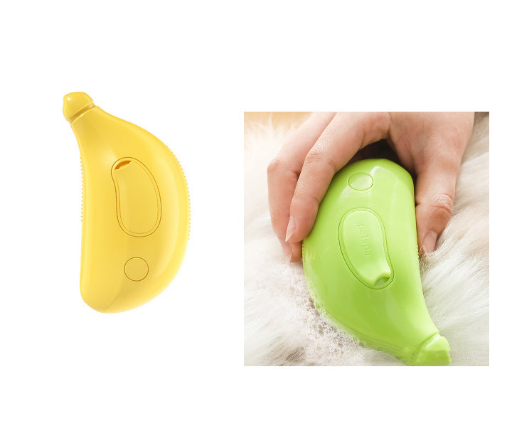 3 In 1 Pet Steam Brush Cat Dog Cleaning Steamy Spray Massage Beauty Comb Hair Removal Grooming Supplies Pets Accessories Yellow Green