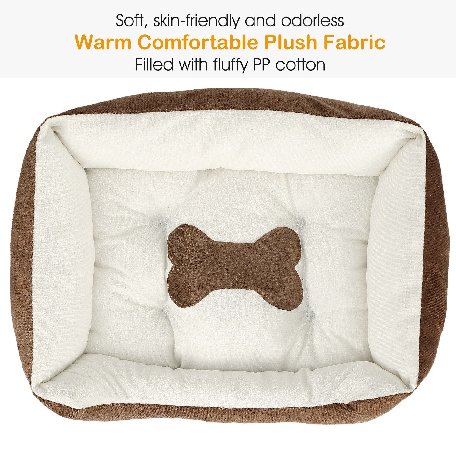 Pet Dog Bed Soft Warm Fleece Puppy Cat Bed Dog Cozy Nest Sofa Bed Cushion Mat For S/M Dog