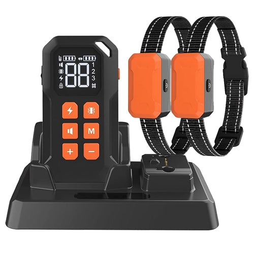 GBruno 2 In 1 Wireless Electric Dog Fence 2 Collar