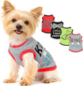 Small Dog Shirts — Cute Puppy Clothes for Chihuahua, Yorkie & Small Breeds | 4-Pack Grey,Red,Black,Green