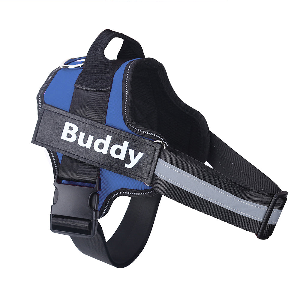 Personalized Dog Harness – No-Pull, Reflective & Adjustable Vest | XS–XXL Blue