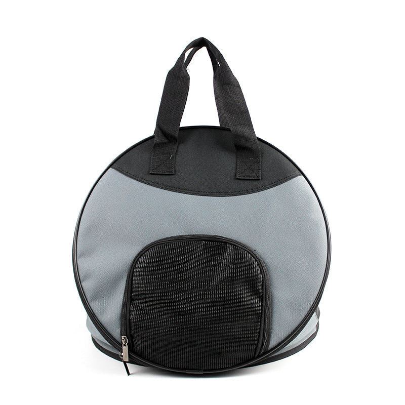 Portable breathable handbag for pets Grey