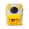 Large Capacity Breathable Canvas Backpack Pet Supplies 5little yellow ducks