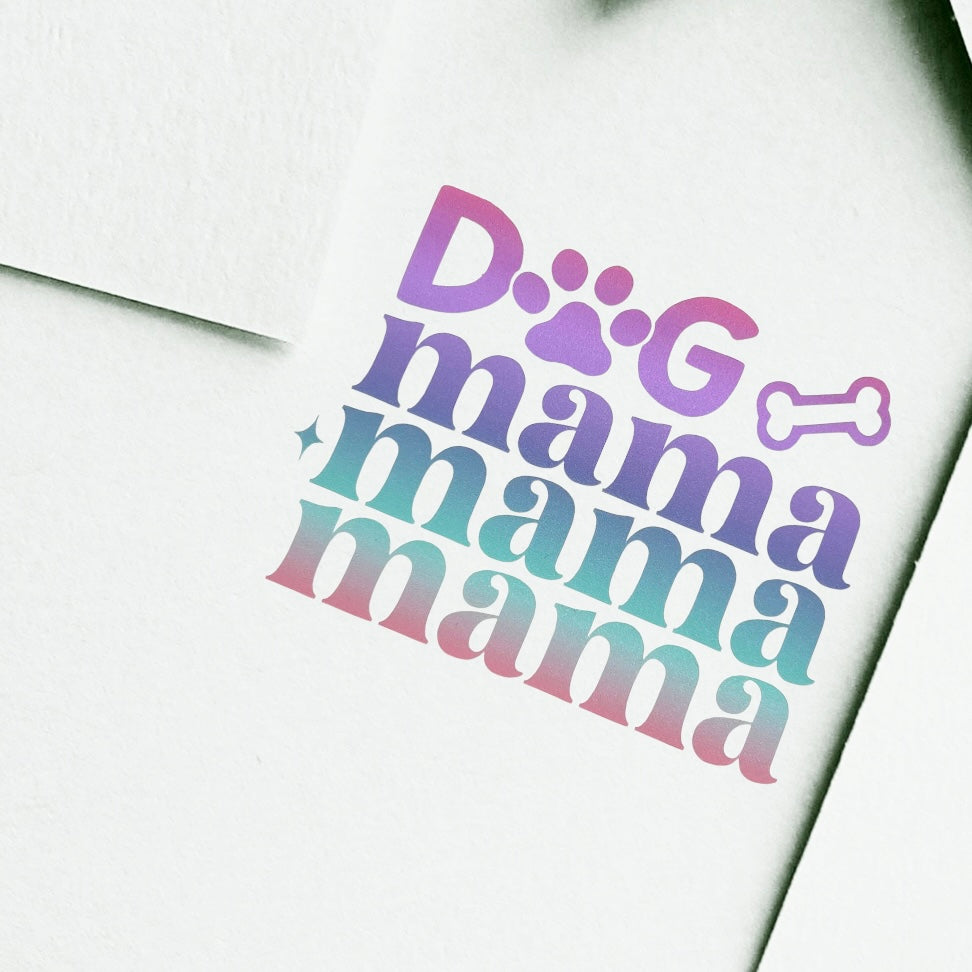 Vinyl Stickers for Pet Lovers Dog Mama Mama Mama
