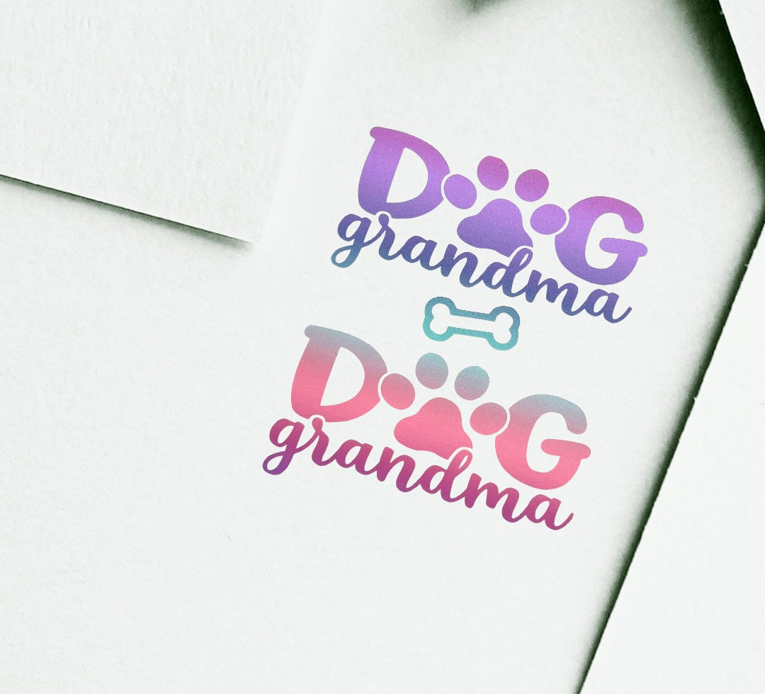 Vinyl Stickers for Pet Lovers Dog Grandma