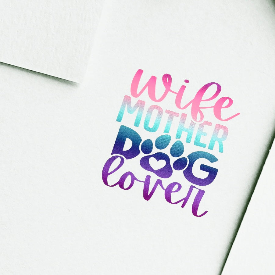 Vinyl Stickers for Pet Lovers Wife Mother Dog Lover