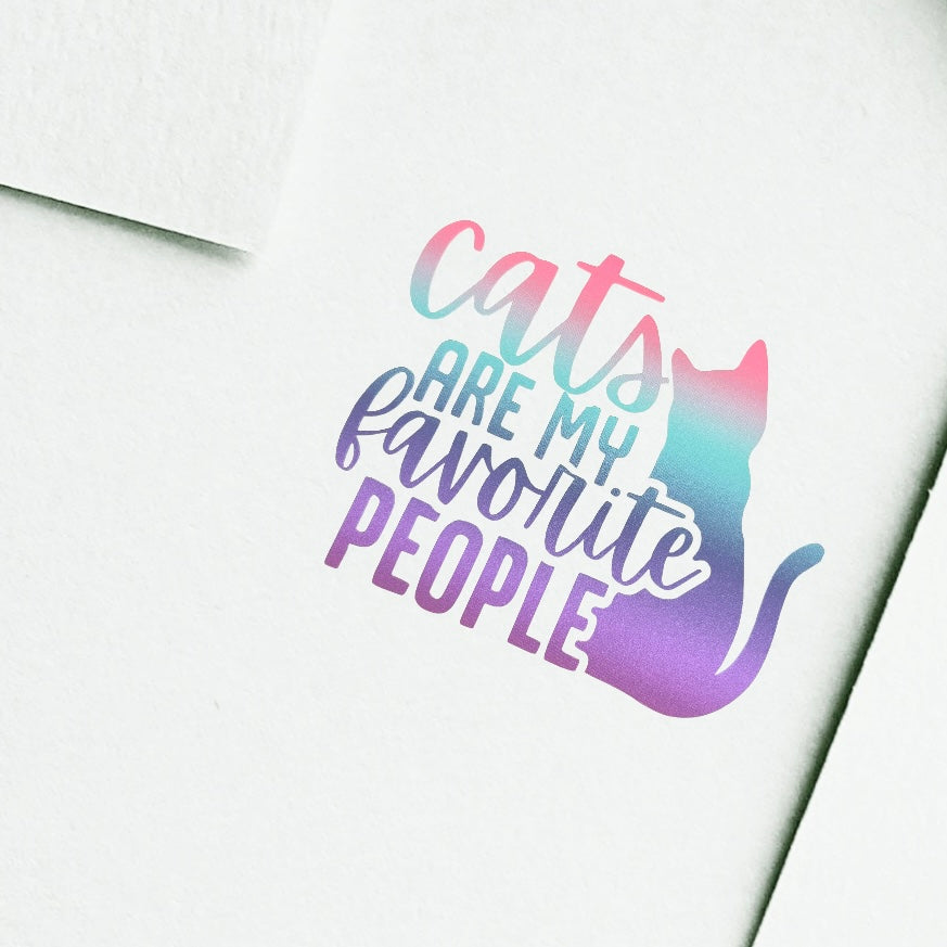Vinyl Stickers for Pet Lovers Cats are my favorite People