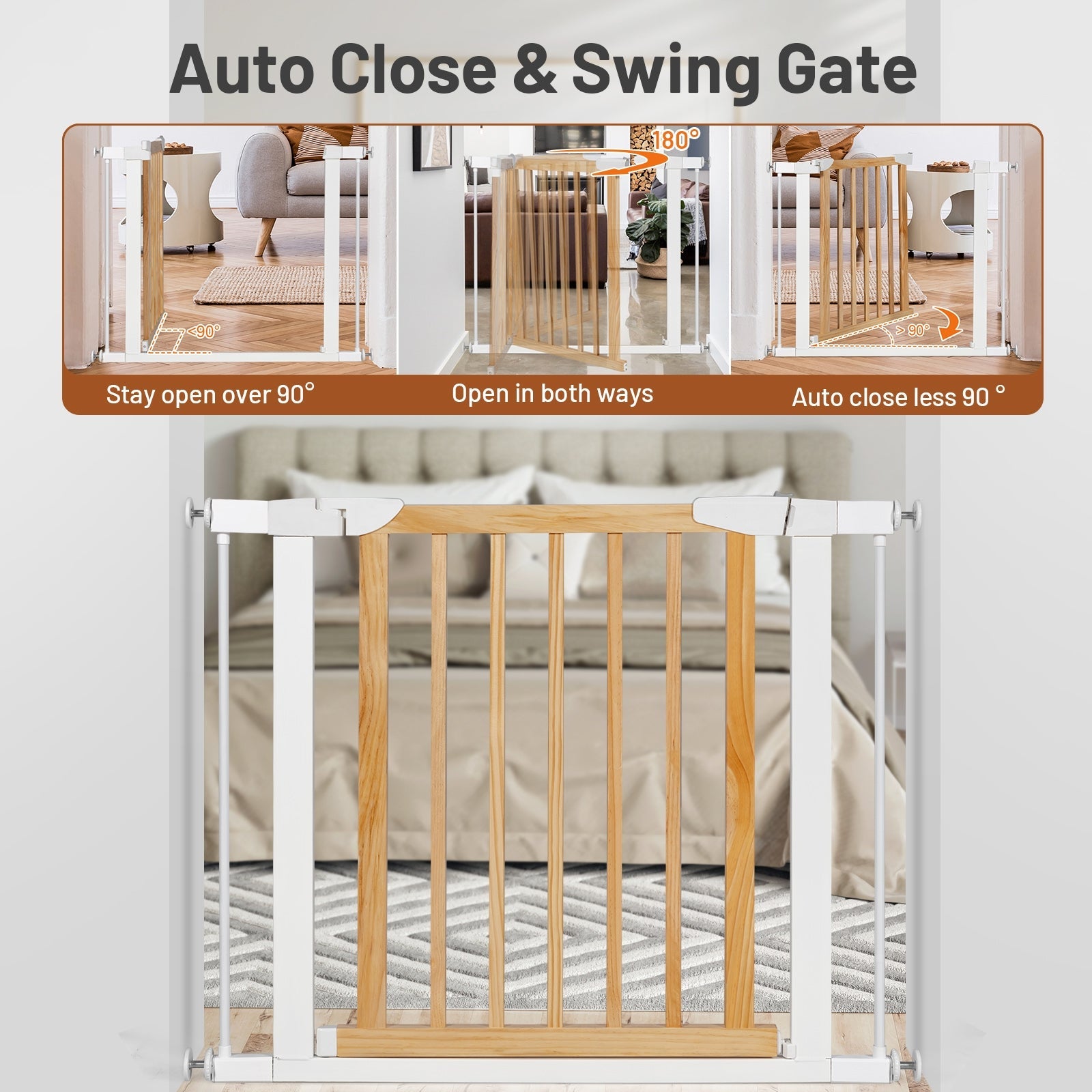 Extendable Safety Gate for Baby and Pet