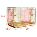 24-42" Collapsible Copper Gold Dog Crate GLD24-42 30 Inch 1 Pack