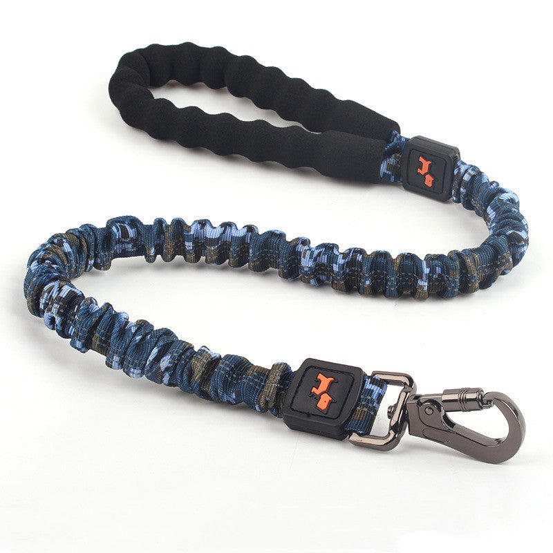 Elastic Leash Large Dog Pets Blue