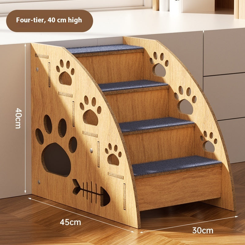 Pet Small Dog Anti-skid Wear-resistant Auxiliary Stairs 4 Layers