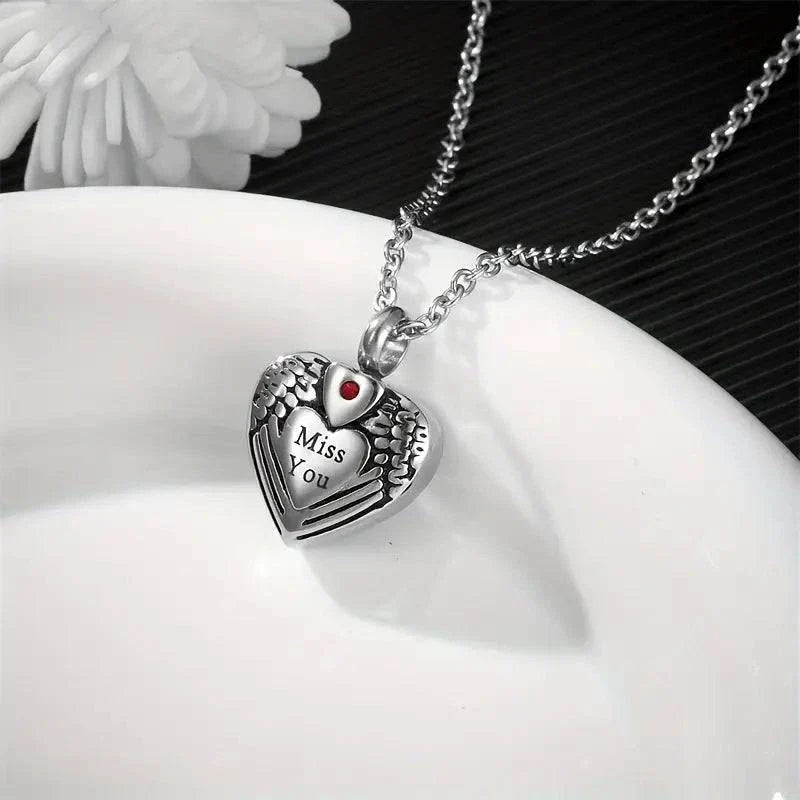 Miss You Cremation Jewelry Pendant