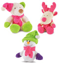 Jeffers Plush Bright Winter Pals Squeaker Dog Toys, 3 pk 3 pk