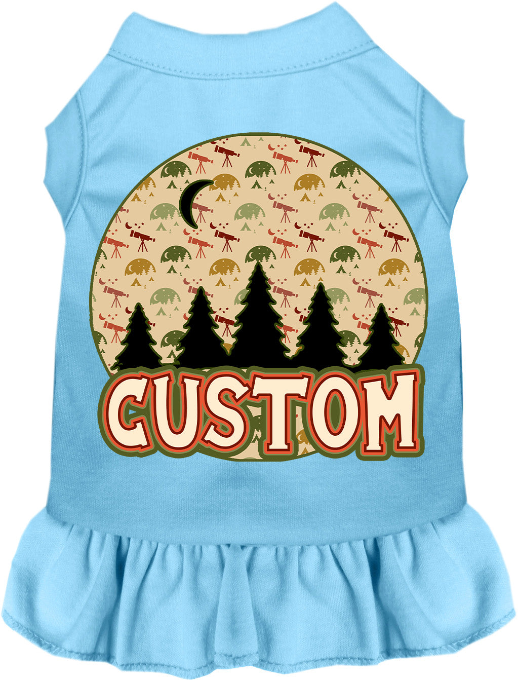 Custom Under the Stars Pet Dress Baby Blue
