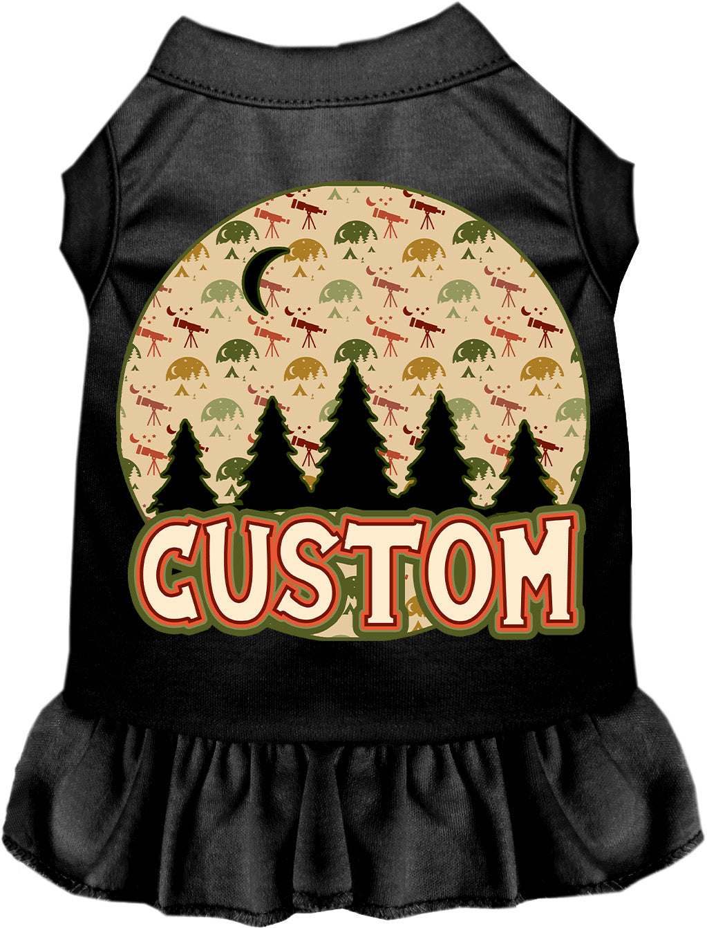 Custom Under the Stars Pet Dress Black