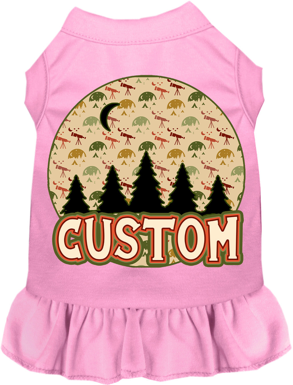 Custom Under the Stars Pet Dress Light Pink