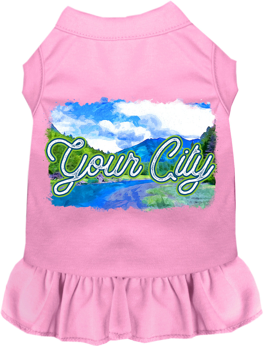 Custom Summer Pet Dress Light Pink