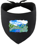 Custom Summer Pet Bandana Black
