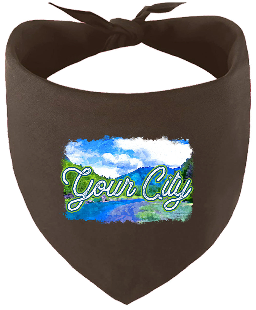 Custom Summer Pet Bandana Cocoa