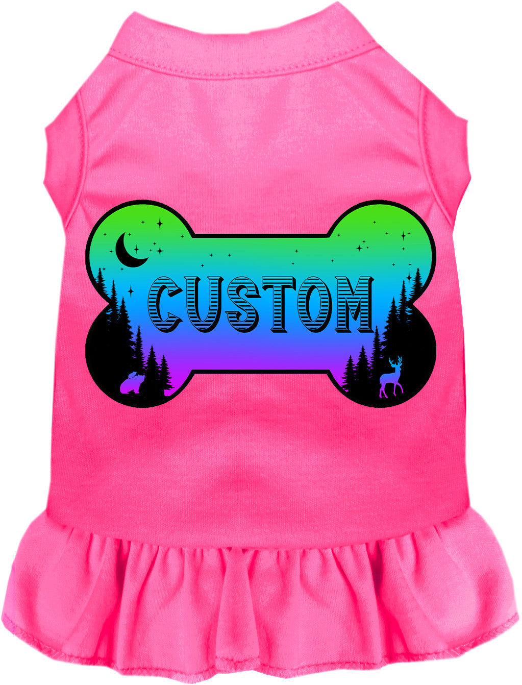 Custom Mountain Shades Pet Dress Bright Pink