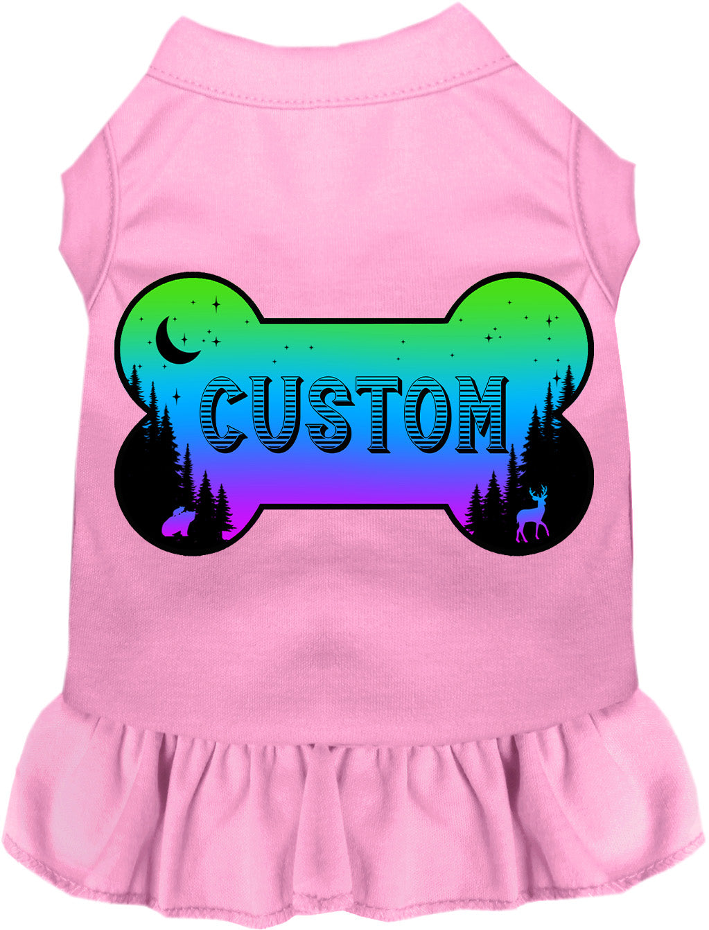 Custom Mountain Shades Pet Dress Light Pink