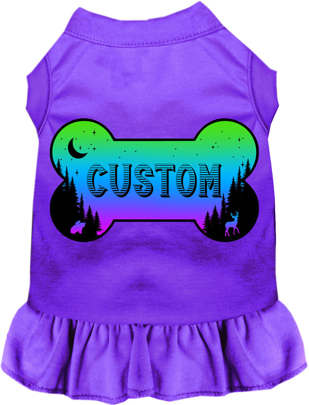 Custom Mountain Shades Pet Dress Purple