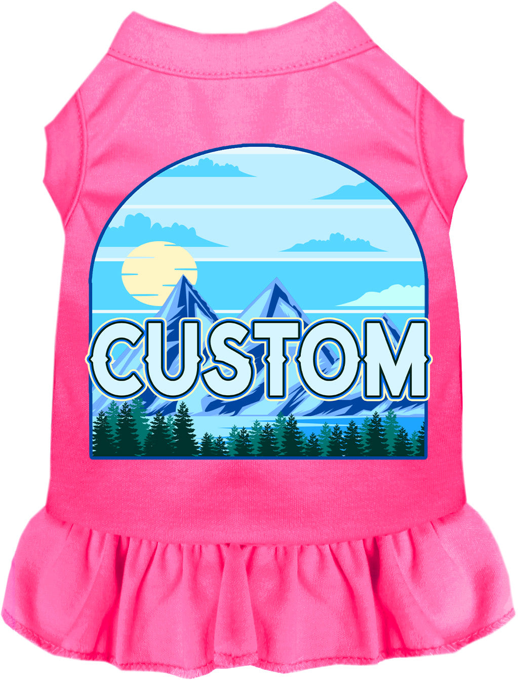 Custom Trailblazer Pet Dress Bright Pink