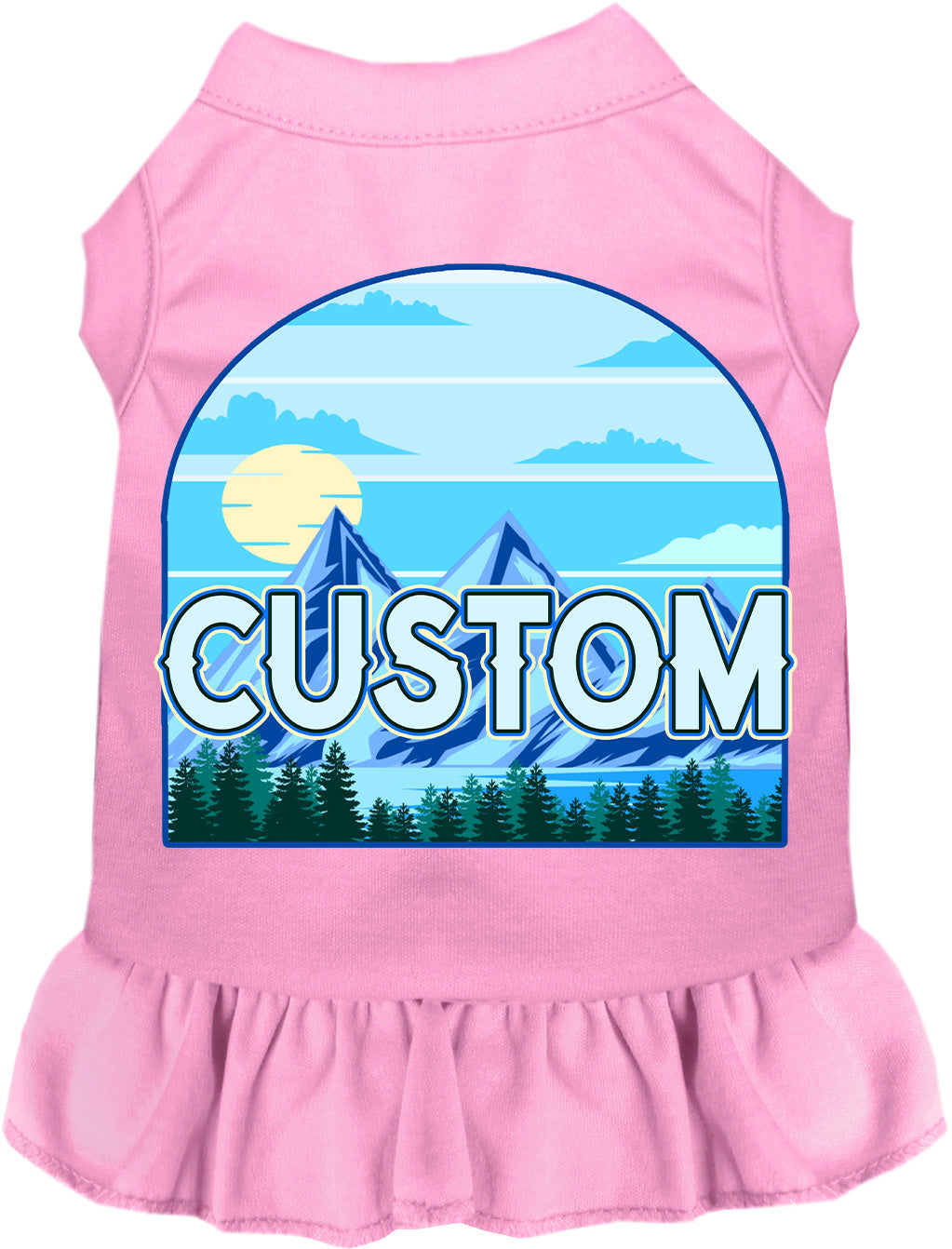 Custom Trailblazer Pet Dress Light Pink