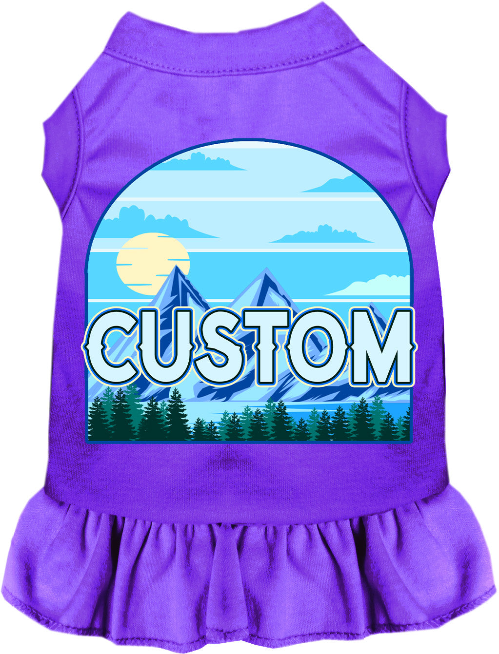 Custom Trailblazer Pet Dress Purple
