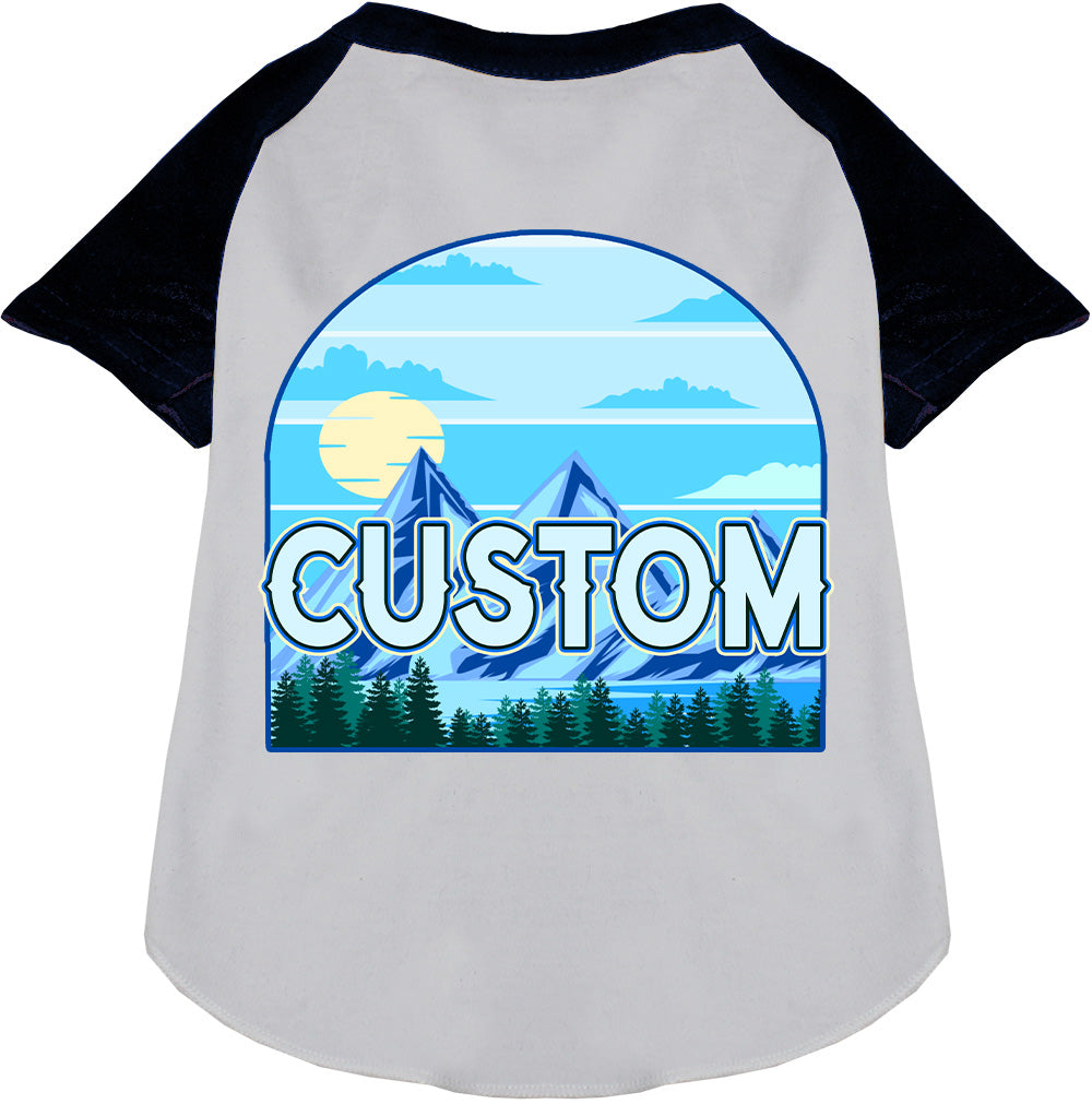 Custom Trailblazer Pet Raglan Shirts White with Black