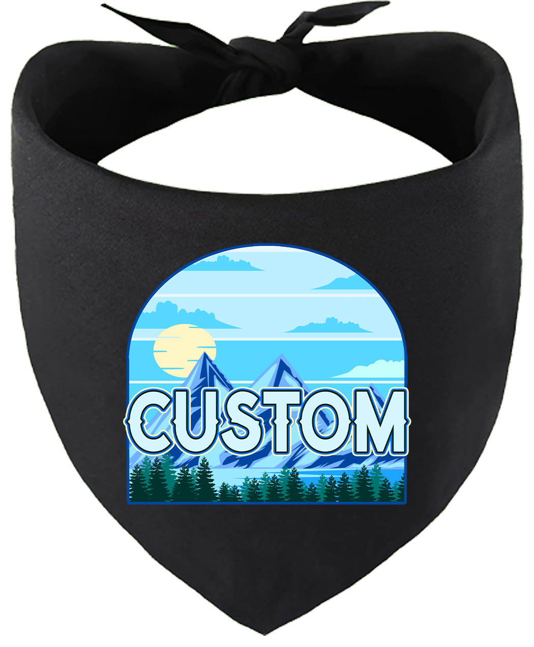 Custom Trailblazer Pet Bandana Black