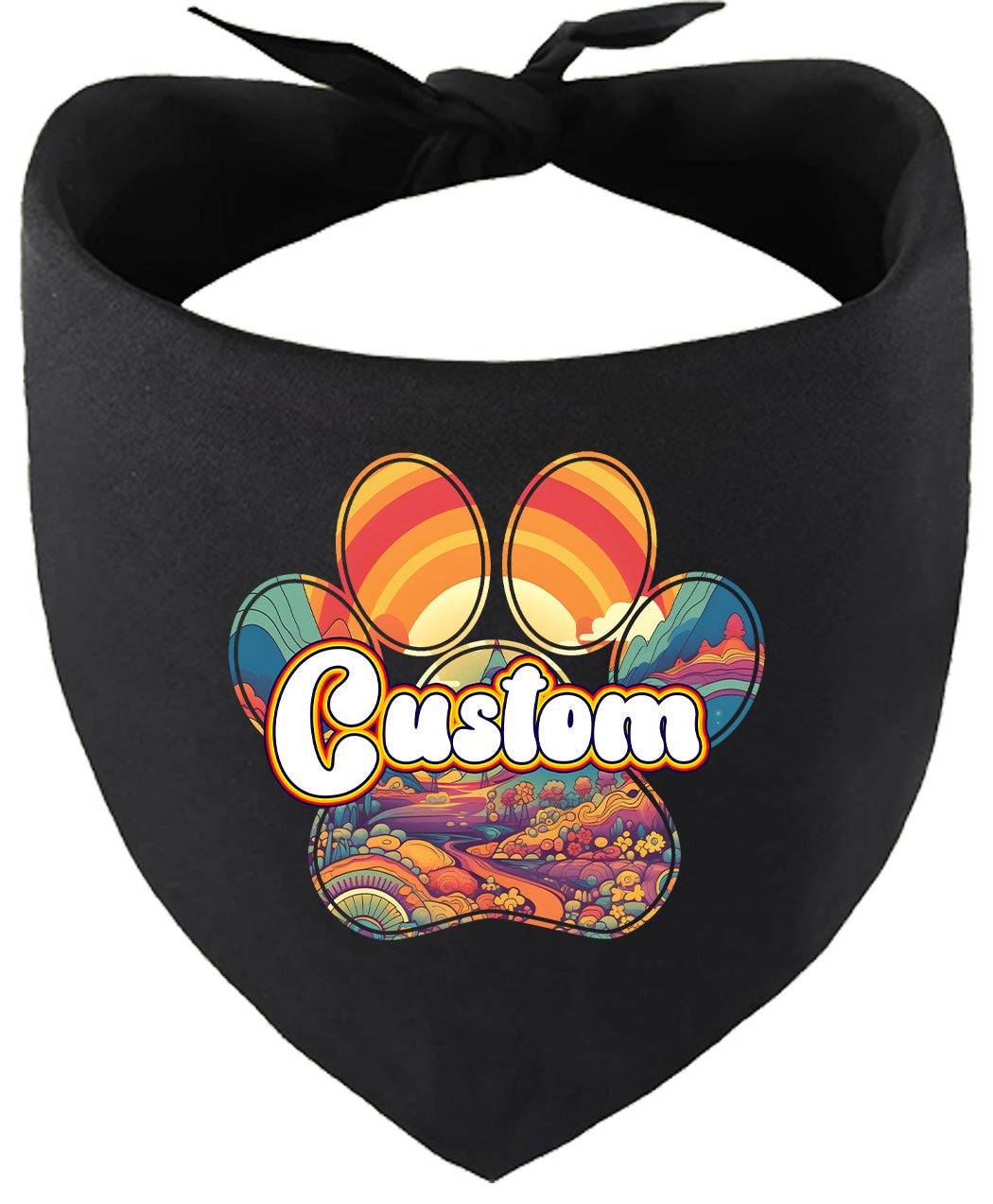 Custom Groovy Summit Pet Bandana Black