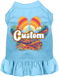 Custom Groovy Summit Pet Dress Baby Blue
