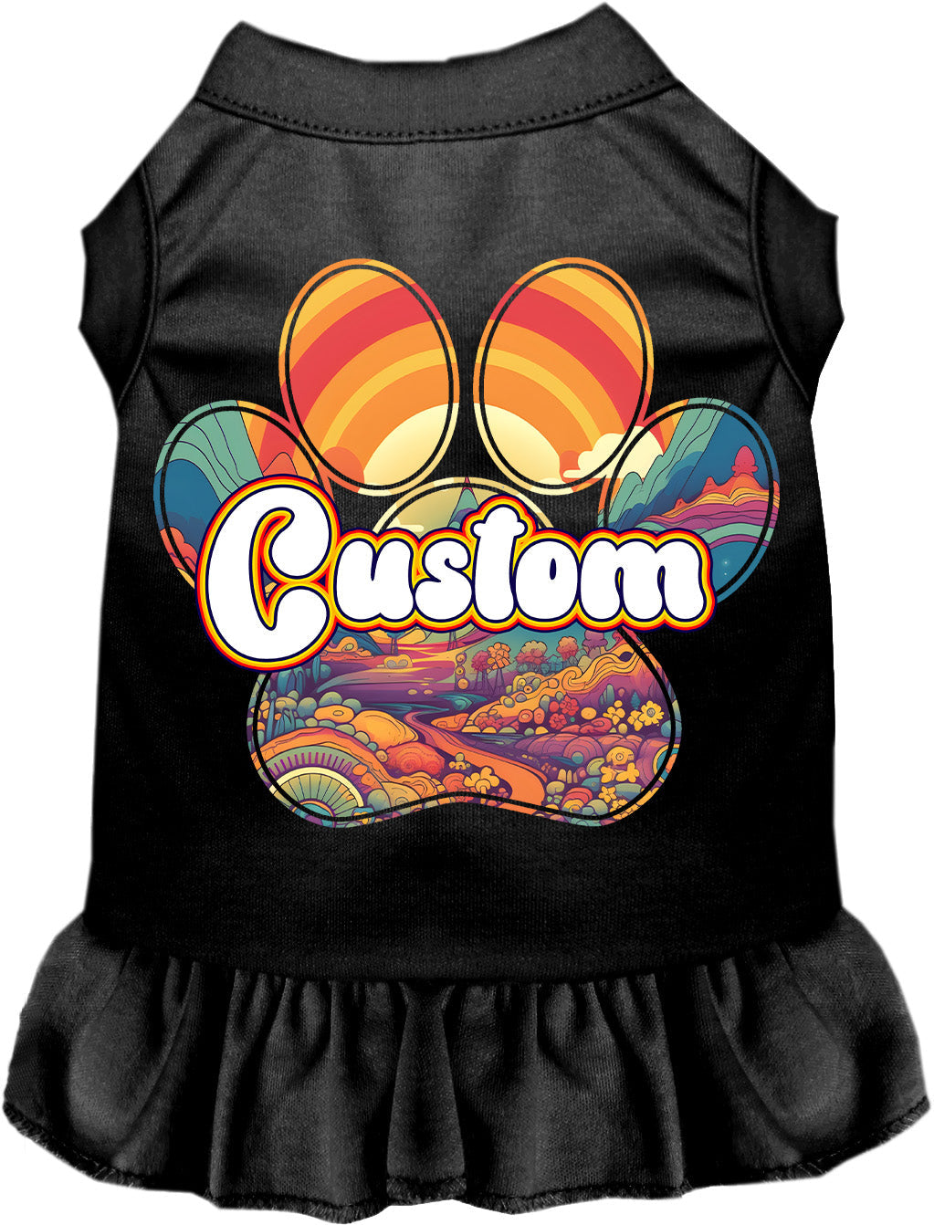 Custom Groovy Summit Pet Dress Black