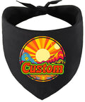 Custom Mellow Mountain Pet Bandana Black