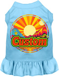 Custom Mellow Mountain Pet Dress Baby Blue